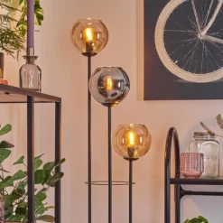 hofstein Koyoto Lampadaire Noir, 3 lumières