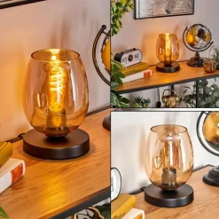 hofstein Koyoto Lampe à poser 15 cm Ambre, 1 lumière