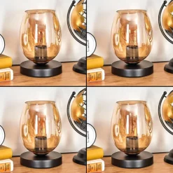 hofstein Koyoto Lampe à poser 15 cm Ambre, 1 lumière