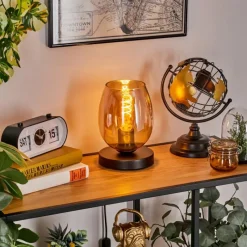 hofstein Koyoto Lampe à poser 15 cm Ambre, 1 lumière