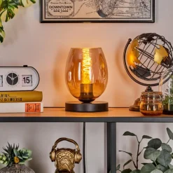 hofstein Koyoto Lampe à poser 15 cm Ambre, 1 lumière