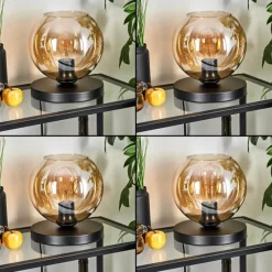 hofstein Koyoto Lampe à poser 20 cm Ambre, 1 lumière