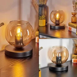 hofstein Koyoto Lampe à poser 15 cm Ambre, 1 lumière