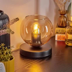 hofstein Koyoto Lampe à poser 15 cm Ambre, 1 lumière