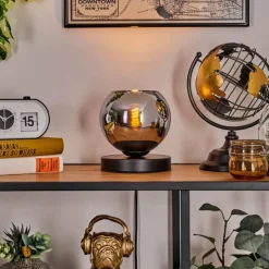 hofstein Koyoto Lampe à poser 15 cm Chrome, 1 lumière