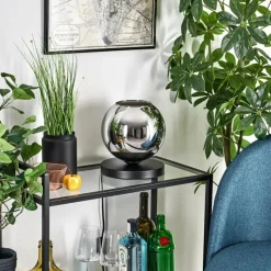 hofstein Koyoto Lampe à poser 20 cm Chrome, 1 lumière