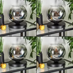 hofstein Koyoto Lampe à poser 20 cm Clair, Fumé, 1 lumière