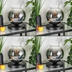 hofstein Koyoto Lampe à poser 20 cm Chrome, Clair, 1 lumière