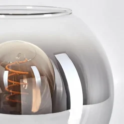 hofstein Koyoto Lampe à poser 20 cm Chrome, Clair, 1 lumière