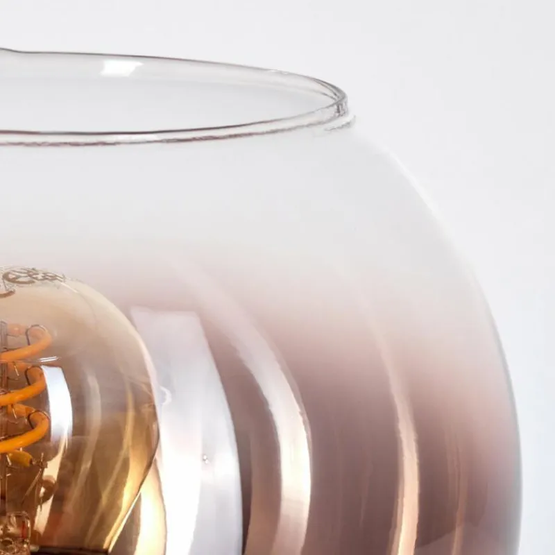 hofstein Koyoto Lampe à poser 15 cm Clair, Cuivré, 1 lumière