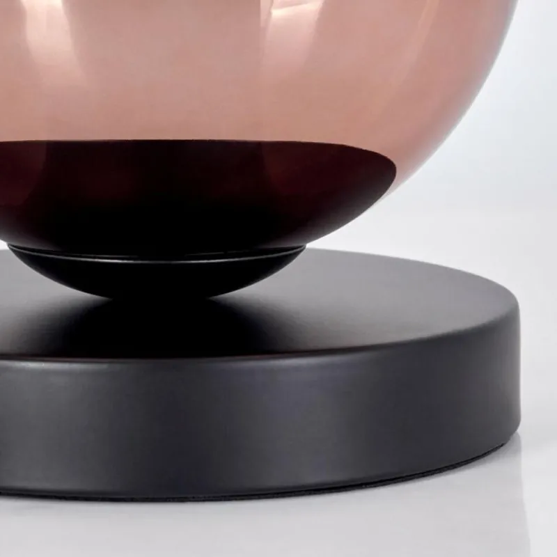 hofstein Koyoto Lampe à poser 15 cm Clair, Cuivré, 1 lumière