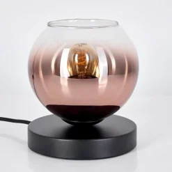 hofstein Koyoto Lampe à poser 15 cm Clair, Cuivré, 1 lumière