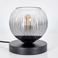 hofstein Koyoto Lampe à poser 15 cm Clair, Fumé, 1 lumière