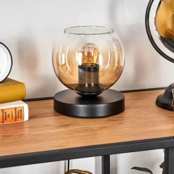 hofstein Koyoto Lampe à poser 15 cm Noir, 1 lumière