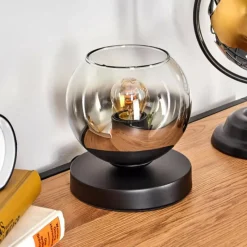 hofstein Koyoto Lampe à poser 15 cm Noir, 1 lumière