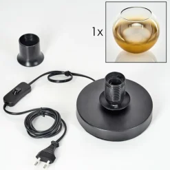 hofstein Koyoto Lampe à poser 15 cm Noir, 1 lumière