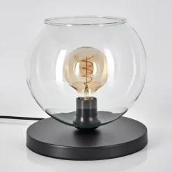 hofstein Koyoto Lampe à poser 25 cm Noir, 1 lumière