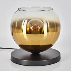 hofstein Koyoto Lampe à poser 25 cm Noir, 1 lumière