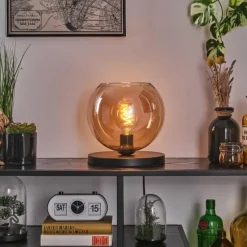 hofstein Koyoto Lampe à poser 25 cm Noir, 1 lumière