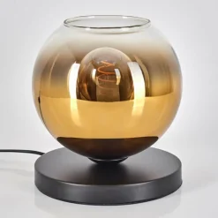 hofstein Koyoto Lampe à poser 20 cm Or, Clair, 1 lumière