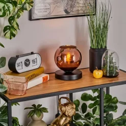 hofstein Koyoto Lampe à poser Noir, 1 lumière