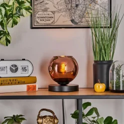 hofstein Koyoto Lampe à poser Noir, 1 lumière