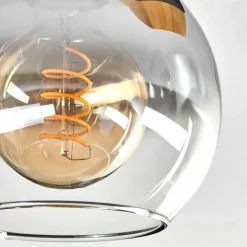 hofstein Koyoto Plafonnier, Boule lumineuse Écru, Noir, 2 lumières