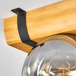 hofstein Koyoto Plafonnier, Boule lumineuse Écru, Noir, 3 lumières