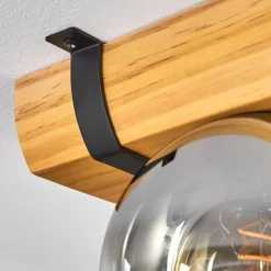 hofstein Koyoto Plafonnier, Boule lumineuse Écru, Noir, 5 lumières