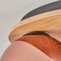 hofstein Koyoto Plafonnier, Boule lumineuse Écru, Noir, 3 lumières