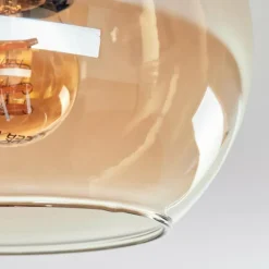 hofstein Koyoto Plafonnier, Boule lumineuse Écru, Noir, 3 lumières