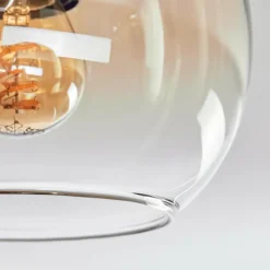 hofstein Koyoto Plafonnier, Boule lumineuse Écru, Noir, 3 lumières