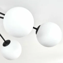 hofstein Koyoto Plafonnier, Boule lumineuse 15 cm Blanc, 6 lumières