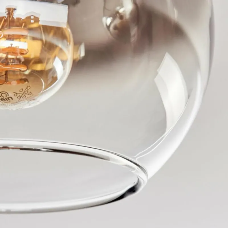 hofstein Koyoto Plafonnier, Boule lumineuse 40 cm Écru, Noir, 3 lumières