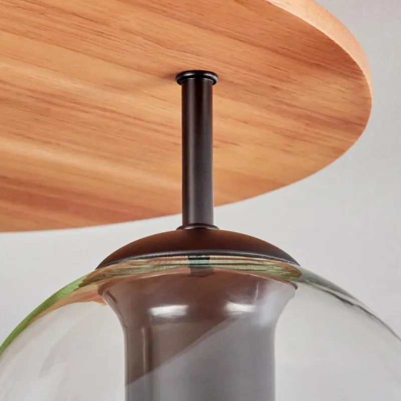 hofstein Koyoto Plafonnier, Boule lumineuse 40 cm Écru, Noir, 3 lumières