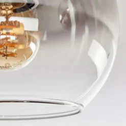 hofstein Koyoto Plafonnier, Boule lumineuse 40 cm Écru, Noir, 3 lumières