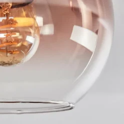 hofstein Koyoto Plafonnier, Boule lumineuse 40 cm Écru, Noir, 3 lumières