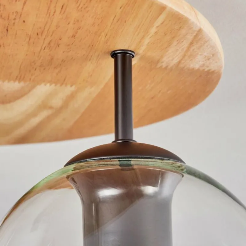 hofstein Koyoto Plafonnier, Boule lumineuse 40 cm Écru, Noir, 3 lumières