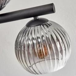 hofstein Koyoto Plafonnier, Boule lumineuse Clair, Fumé, 10 lumières