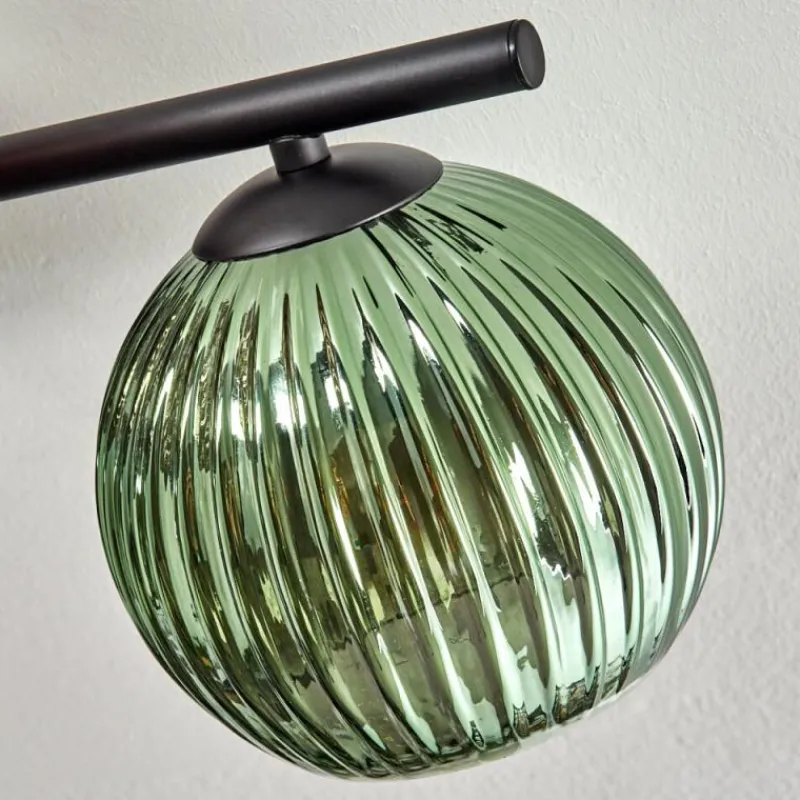 Lampes À Boules-hofstein Koyoto Plafonnier, Boule lumineuse Bleu, Vert, Cuivré, 4 lumières