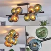 Lampes À Boules-hofstein Koyoto Plafonnier, Boule lumineuse Bleu, Vert, Cuivré, 8 lumières