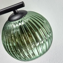 Lampes À Boules-hofstein Koyoto Plafonnier, Boule lumineuse Bleu, Vert, Cuivré, 3 lumières