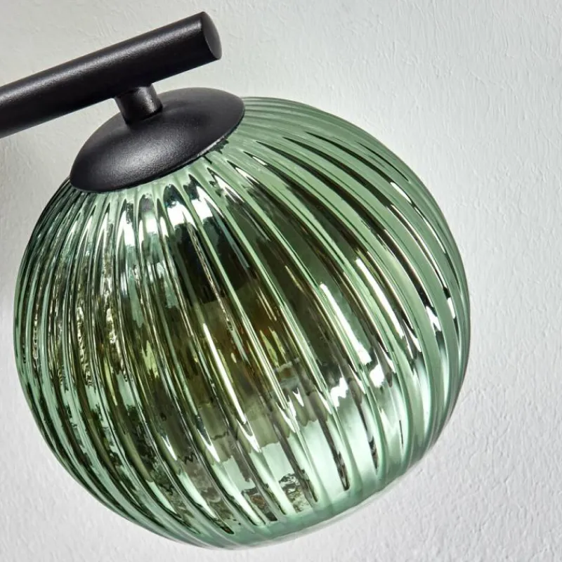 Lampes À Boules-hofstein Koyoto Plafonnier, Boule lumineuse Bleu, Vert, Cuivré, 3 lumières