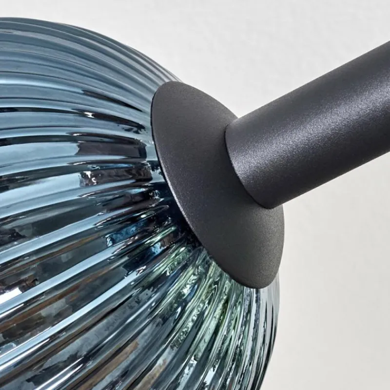 hofstein Koyoto Plafonnier, Boule lumineuse Bleu, Vert, Cuivré, 8 lumières