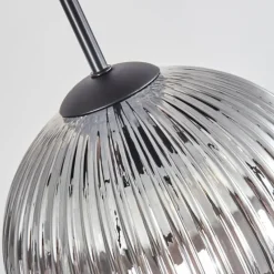 hofstein Koyoto Suspension, Boule lumineuse 35 cm Clair, Fumé, 4 lumières