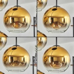 hofstein Koyoto Suspension, Boule lumineuse Or, Clair, 4 lumières