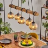 hofstein Koyoto Suspension, Boule lumineuse, Suspension Écru, Noir, 5 lumières