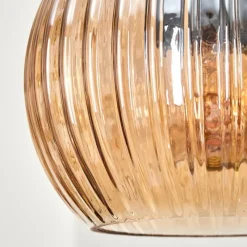 hofstein Koyoto Suspension, Boule lumineuse, Suspension Écru, Noir, 5 lumières