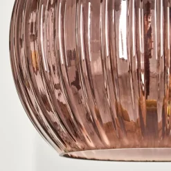 hofstein Koyoto Suspension, Boule lumineuse, Suspension Écru, Noir, 5 lumières