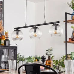 hofstein Koyoto Suspension, Boule lumineuse, Suspension Clair, 3 lumières